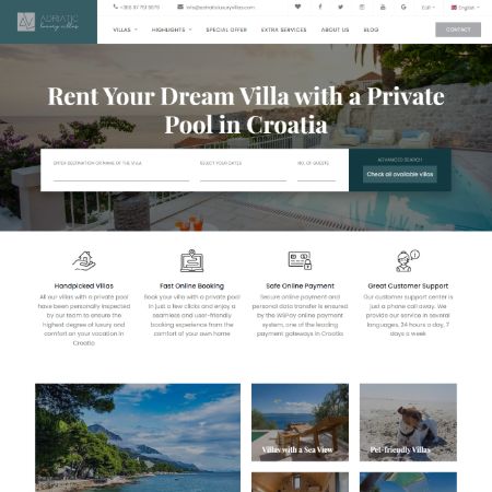 Izrada web stranice za turističke agencije