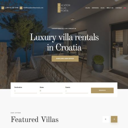 Izrada web stranice za turističke agencije