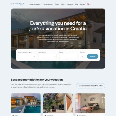 Izrada web stranice za turističke agencije