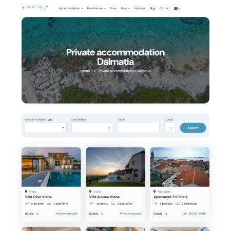 Izrada web stranice za turističke agencije