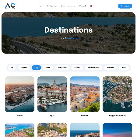 Izrada web stranice za transfer tvrtke