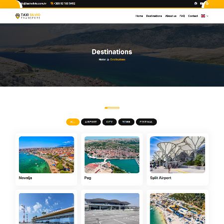 Izrada web stranice za transfer tvrtke