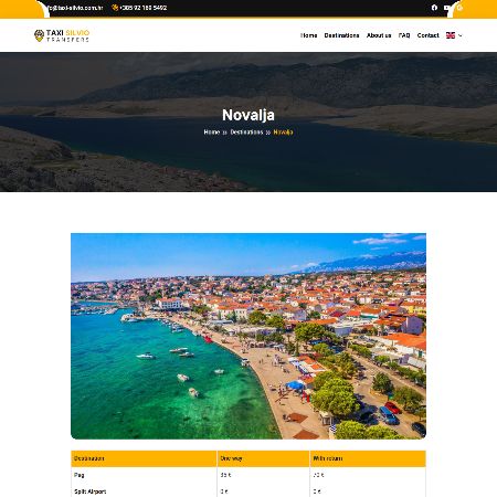 Izrada web stranice za transfer tvrtke