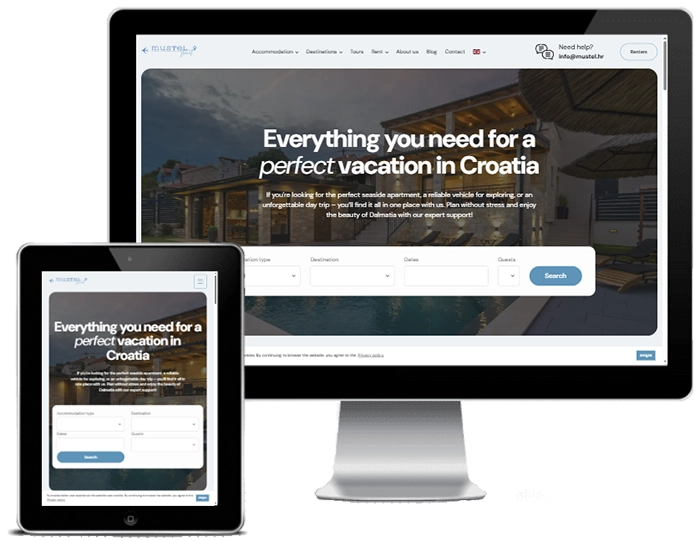 Izrada web stranice za turističke agencije